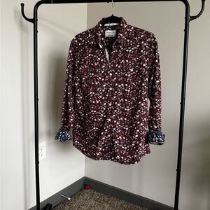 Paper Denim & Cloth Maroon Floral Shirt *Slim Fit*